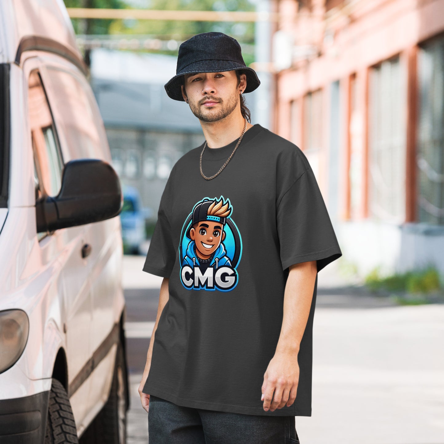 CMG Oversized T-Shirt mit verwaschenem Look